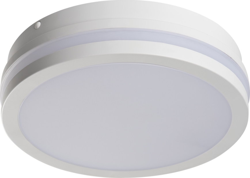 Екстериорна LED лампа за таван със сензор за движение BENO LED/12/18W/230V 3000/3500/4000K IP65 бял кръгла
