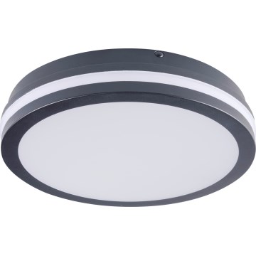 Екстериорна LED лампа за таван със сензор за движение BENO LED/24/30W/230V 3000/3500/4000K IP65 антрацит кръгъл