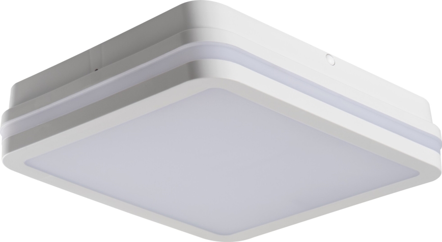 Екстериорна LED лампа за таван със сензор за движение BENO LED/24/30W/230V 3000/3500/4000K IP65 бял ъглов