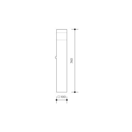 Екстериорна сензор лампа GARD 1xE14/60W/230V IP44