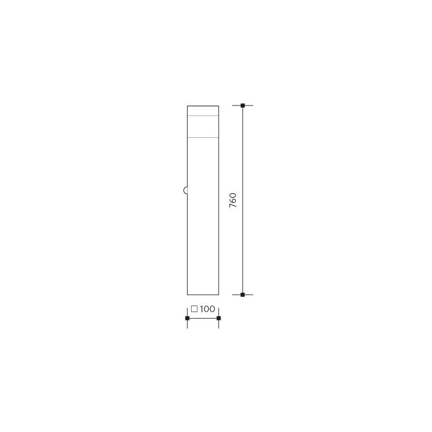 Екстериорна сензор лампа GARD 1xE14/60W/230V IP44