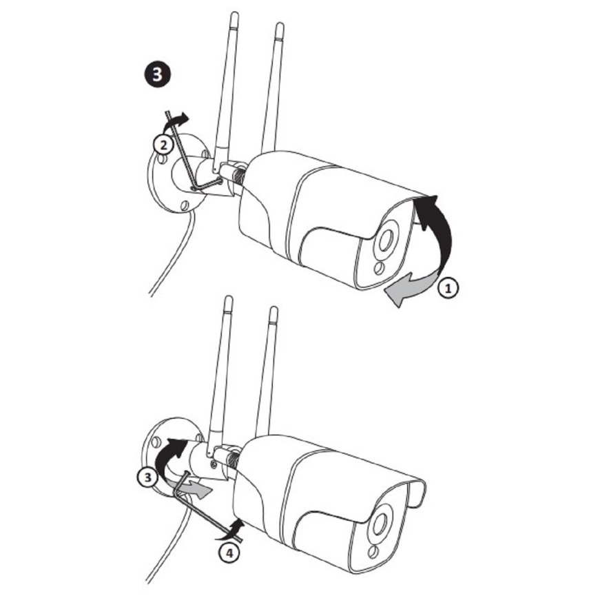 Екстериорна смарт камера COSMO LED/230V/Wi-Fi Tuya IP65