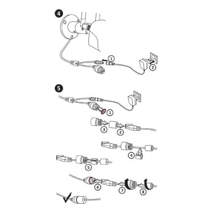 Екстериорна смарт камера COSMO LED/230V/Wi-Fi Tuya IP65