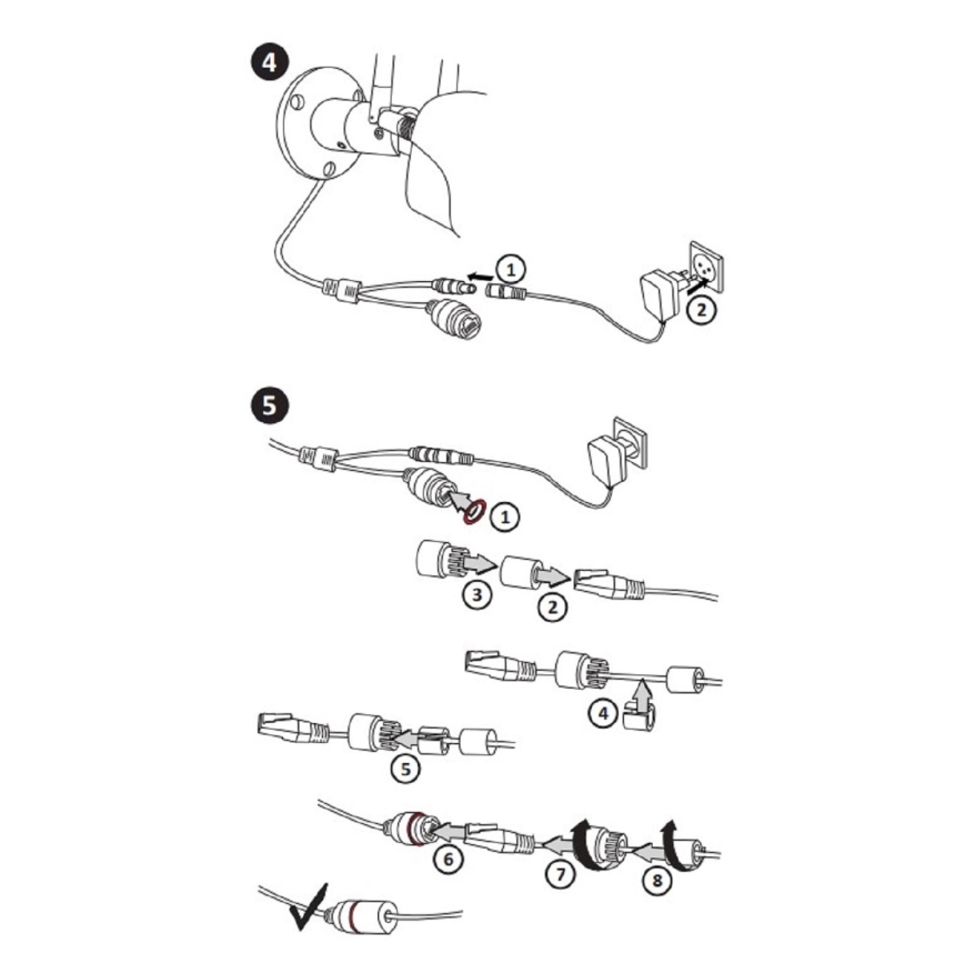 Екстериорна смарт камера COSMO LED/230V/Wi-Fi Tuya IP65