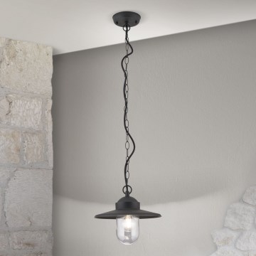 Екстериорна висяща лампа EDWARD 1xE27/60W/230V IP44 черен