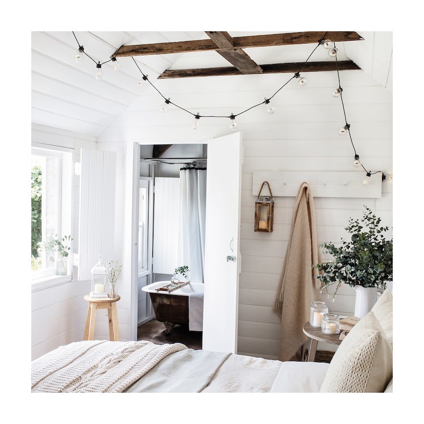 Екстериорни декоративни лампички GIRLANDA 10м 10xE27/10W/230V IP44