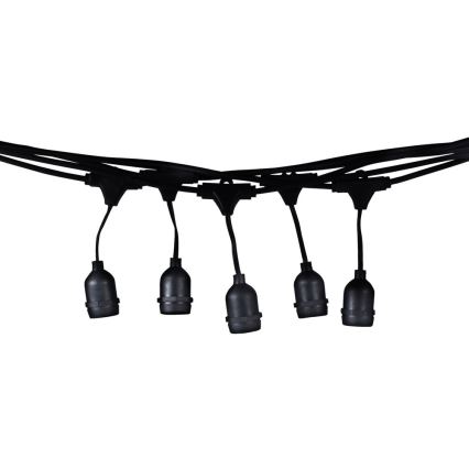 Екстериорни декоративни лампички GIRLANDA 10м 10xE27/10W/230V IP44