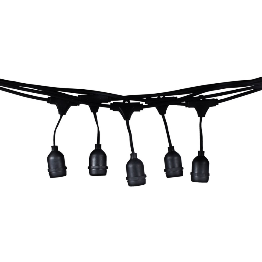 Екстериорни декоративни лампички GIRLANDA 10м 10xE27/10W/230V IP44