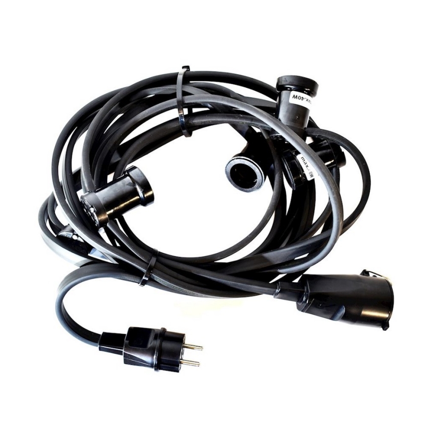 Екстериорни декоративни лампички GIRLANDA 12м 10xE27/15W/230V IP44