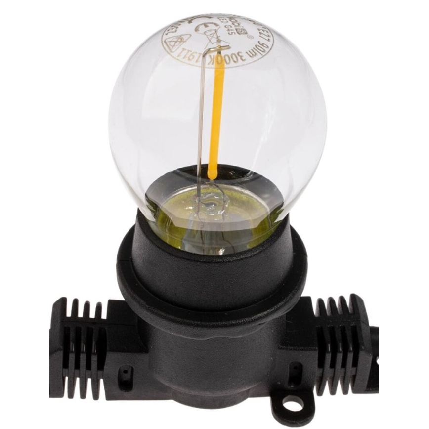 Екстериорни декоративни лампички MIMOSA 20xE27/1,3W/230V IP44 20м