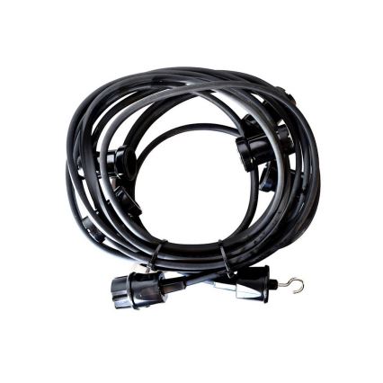 Екстериорни декоративни лампички GIRLANDA 6.5м 5xE27/15W/230V IP44