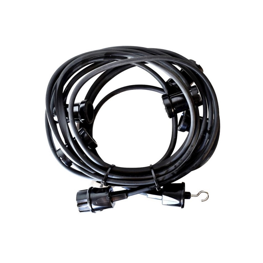Екстериорни декоративни лампички GIRLANDA 6.5м 5xE27/15W/230V IP44