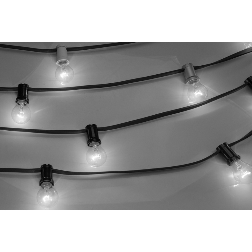 Екстериорни декоративни лампички GIRLANDA 6,5м 5xE27/15W/230V IP44