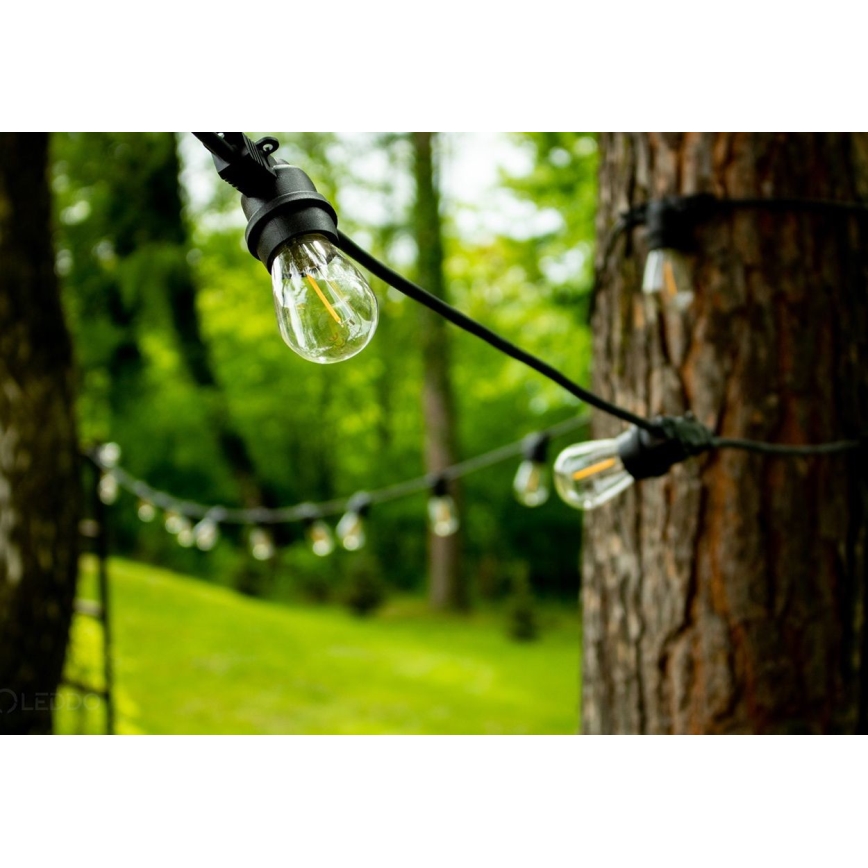 Екстериорни декоративни лампички MIMOSA 20xE27/1,3W/230V IP44 10м