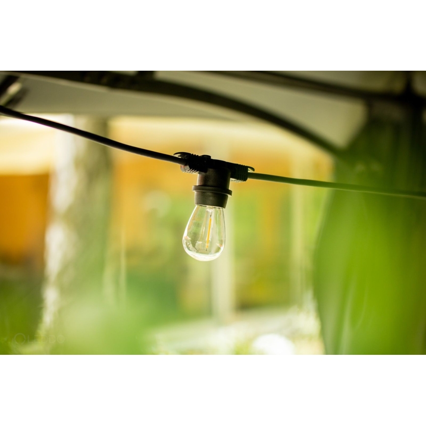 Екстериорни декоративни лампички MIMOSA 20xE27/1,3W/230V IP44 10м