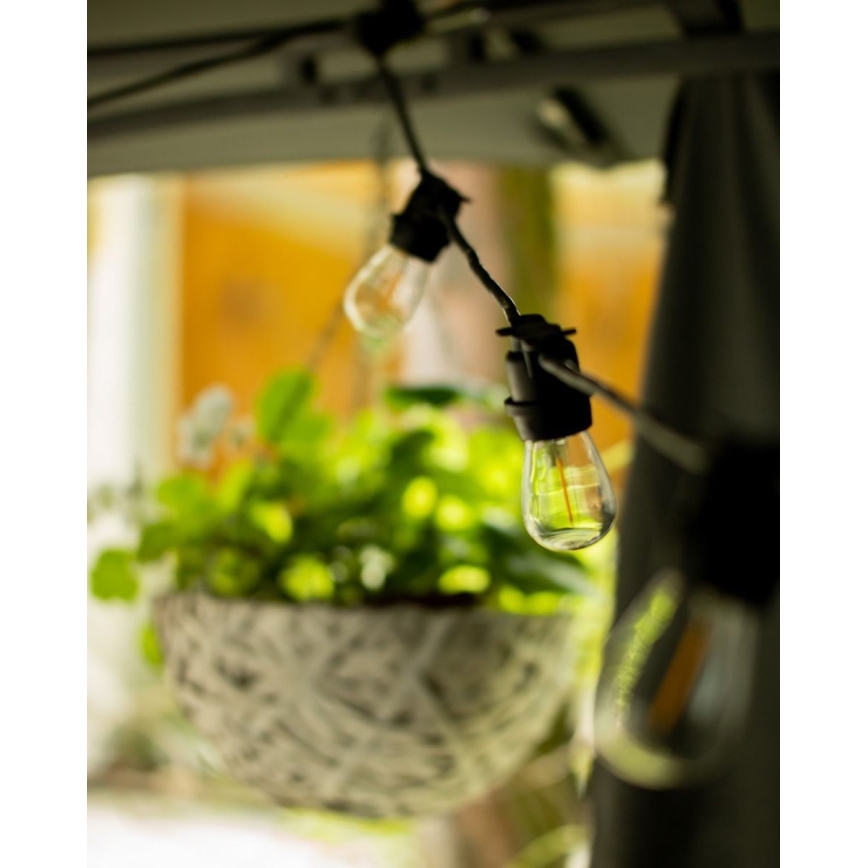Екстериорни декоративни лампички MIMOSA 20xE27/1,3W/230V IP44 10м