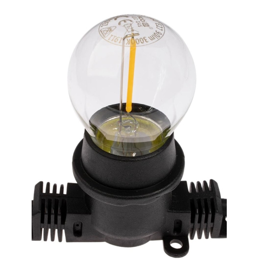 Екстериорни декоративни лампички MIMOSA 20xE27/1,3W/230V IP44 10м