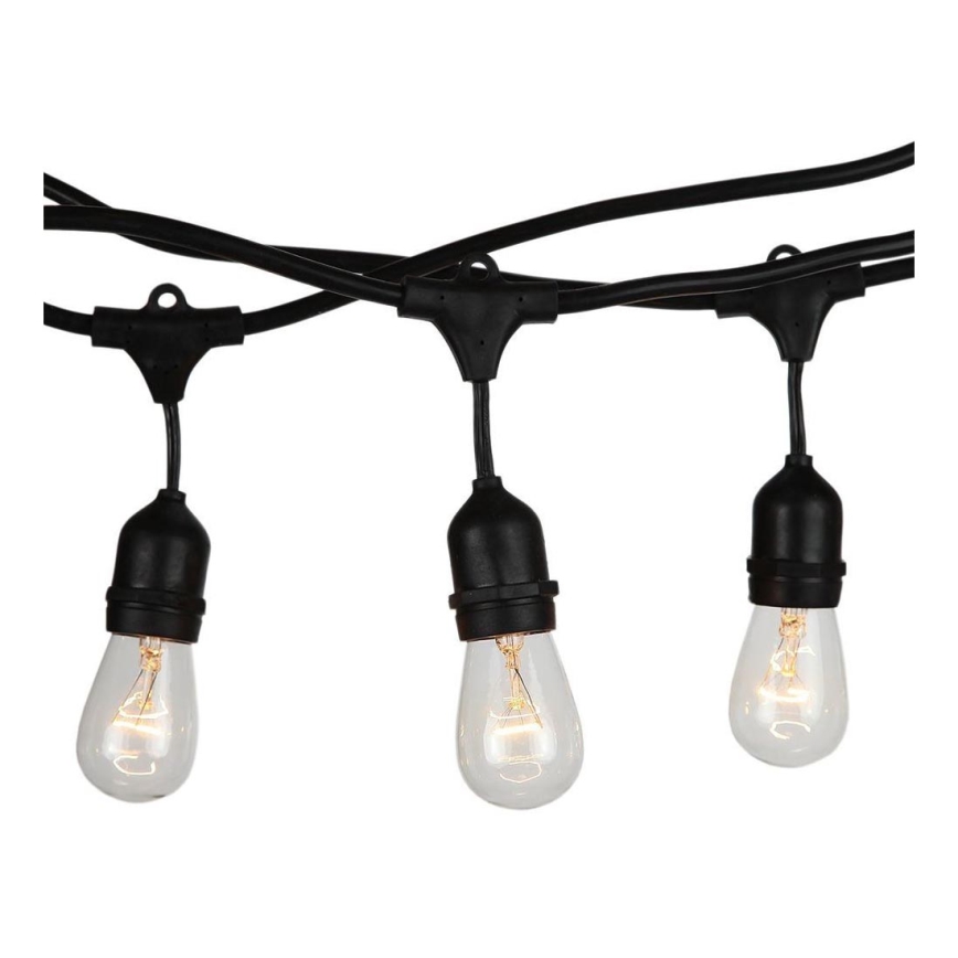 Екстериорни лампички STRING 15m 15xE27/25W/230V IP54