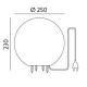 Екстериорна декоративна лампа GARDEN BALL 1xE27/40W/230V IP65 ⌀ 25 см