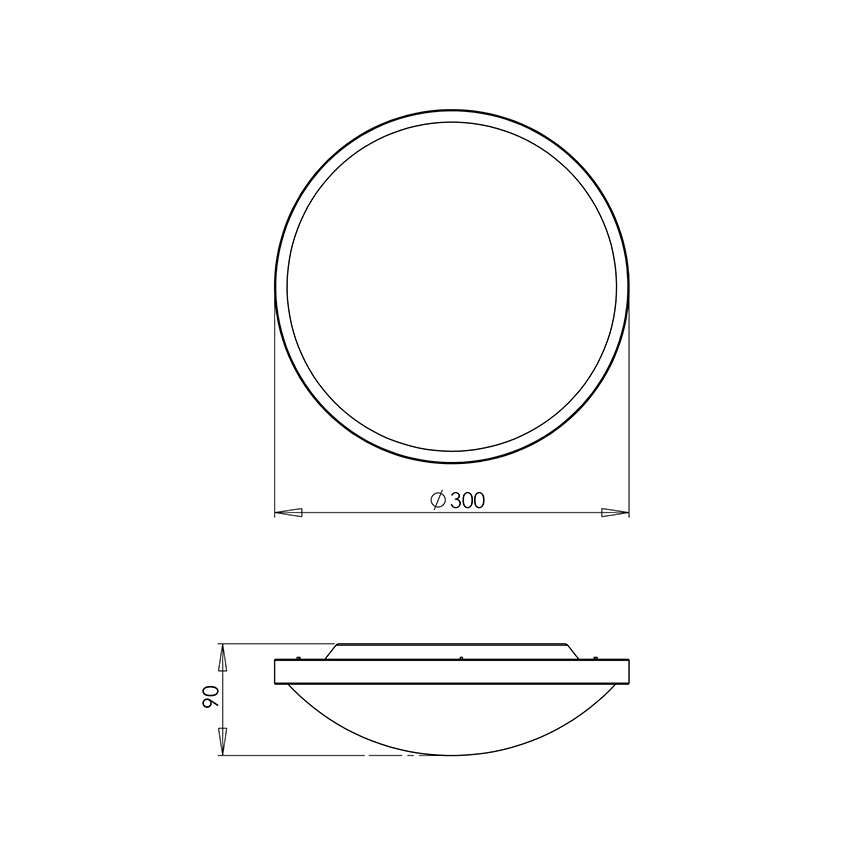 Fabas 2866/61/178 - За баня Лампа за таван PLAZA 2xE27/42W/230V IP41