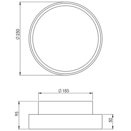 Fabas 3229/61/102 - Техническа Лампа HATTON 1xE27/42W/230V IP65