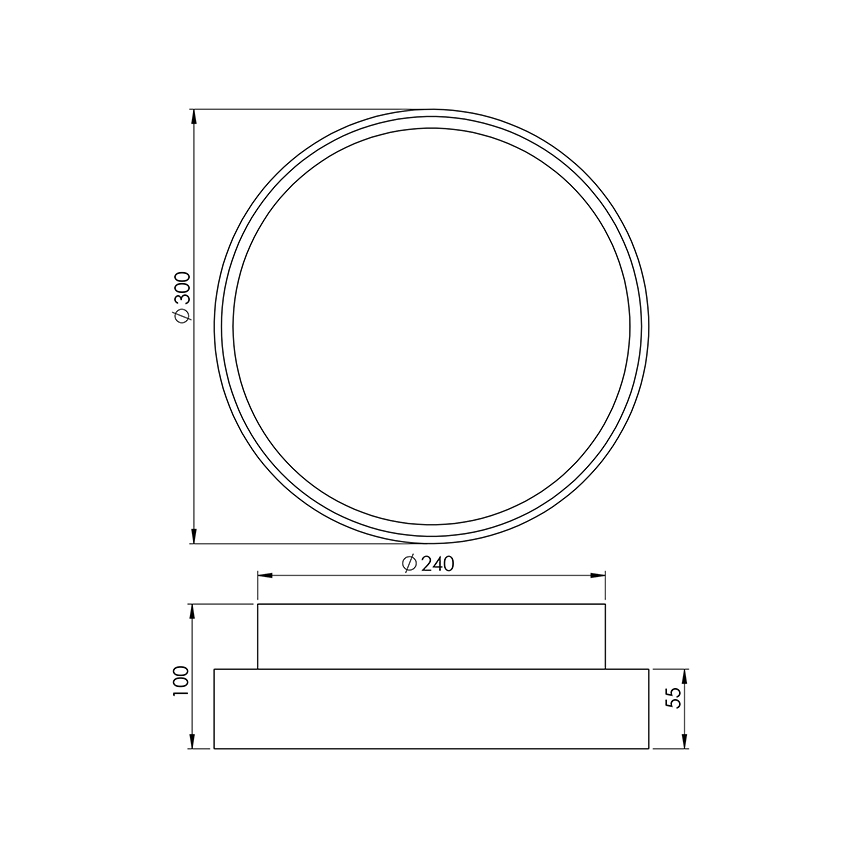Fabas 3229/65/102 - Техническа Лампа HATTON 2xE27/30W/230V IP65