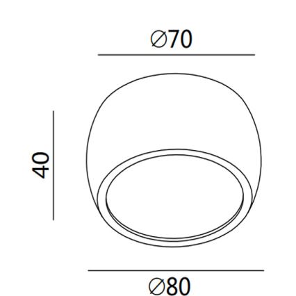 Fabas 3428/71/102 - LED Точково осветително тяло VASTO 1xLED/7W/230V