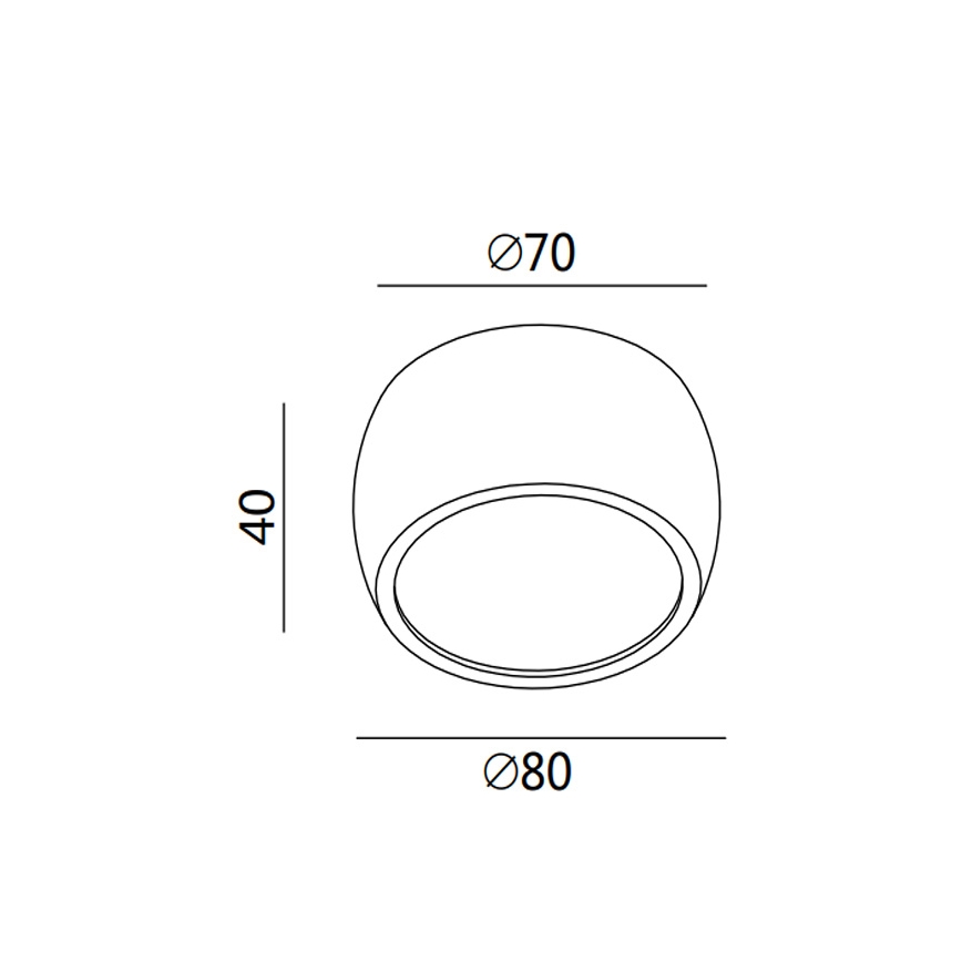 Fabas 3428/71/102 - LED точково осветително тяло VASTO LED/7W/230V
