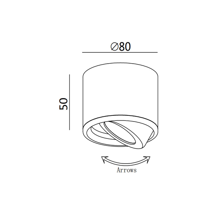 Fabas 3430/71/102 - LED Точково осветително тяло ANZIO 1xLED/6W/230V