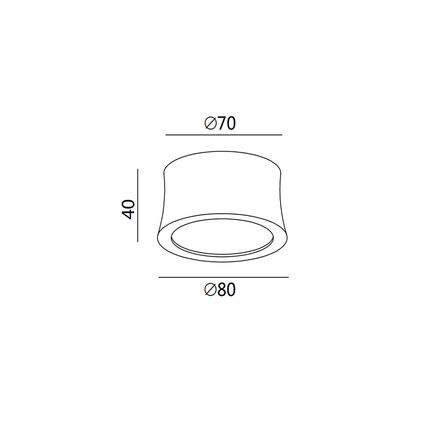 Fabas 3440/71/102 - LED точково осветително тяло PONZA LED/7W/230V