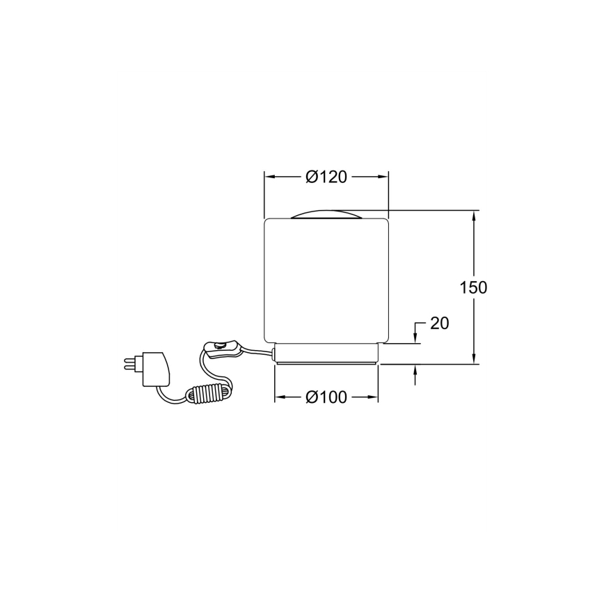 Fabas Luce 3257-30-138 - LED Сензорна димируема настолна лампа SIMI LED/8W/230V сребрист