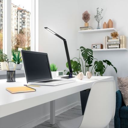 Fabas Luce 3265-30-101 - LED регулируема настолна лампа WASP LED/12W/230V 3000/4000/5000K черна