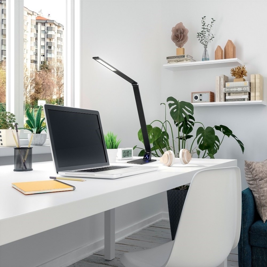 Fabas Luce 3265-30-101 - LED регулируема настолна лампа WASP LED/12W/230V 3000/4000/5000K черна