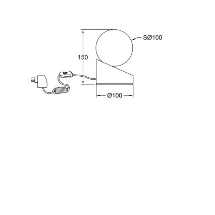 Fabas Luce 3360-30-102 - LED Сензорна димируема настолна лампа GRAVITY LED/5W/230V бял