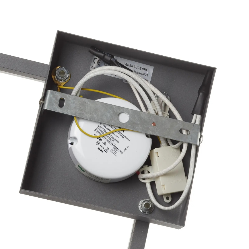 Fabas Luce 3394-21-282 - LED Димируем плафон BARD LED/22W/230V 3000K антрацит