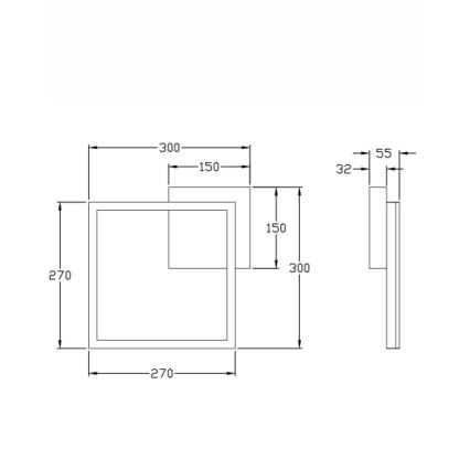 Fabas Luce 3394-21-282 - LED Димируем плафон BARD LED/22W/230V 3000K антрацит