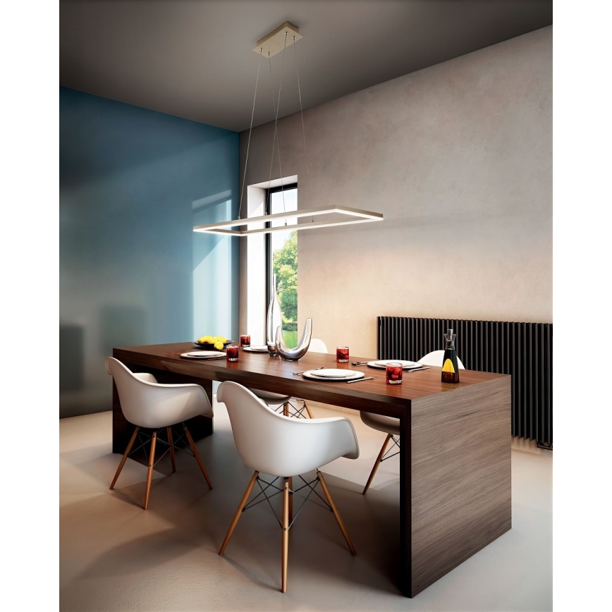 Fabas Luce 3394-45-225 - LED Димируем пендел BARD LED/52W/230V 3000K златист