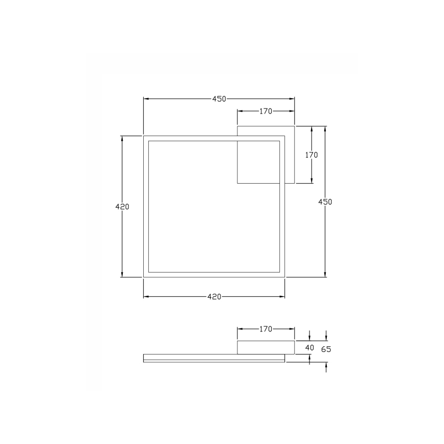 Fabas Luce 3394-62-282 - LED Димируем плафон BARD LED/39W/230V 4000K антрацит
