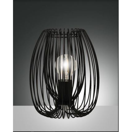 Fabas Luce 3677-34-101 - Настолна лампа CAMP 1xE27/40W/230V черна