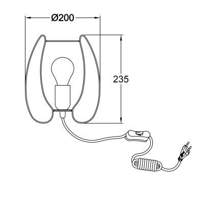 Fabas Luce 3677-34-225 - Настолна лампа CAMP 1xE27/40W/230V златиста