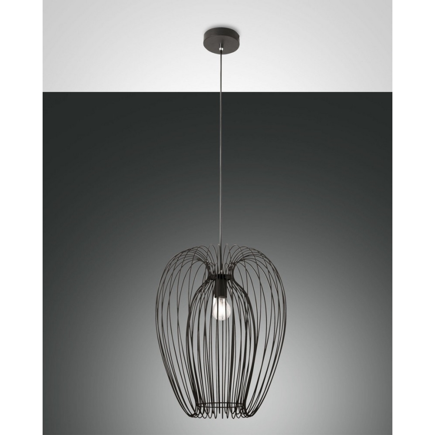 Fabas Luce 3677-45-101 - Висящ полилей CAMP 1xE27/40W/230V черен