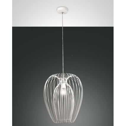 Fabas Luce 3677-45-102 - Висящ полилей CAMP 1xE27/40W/230V бял