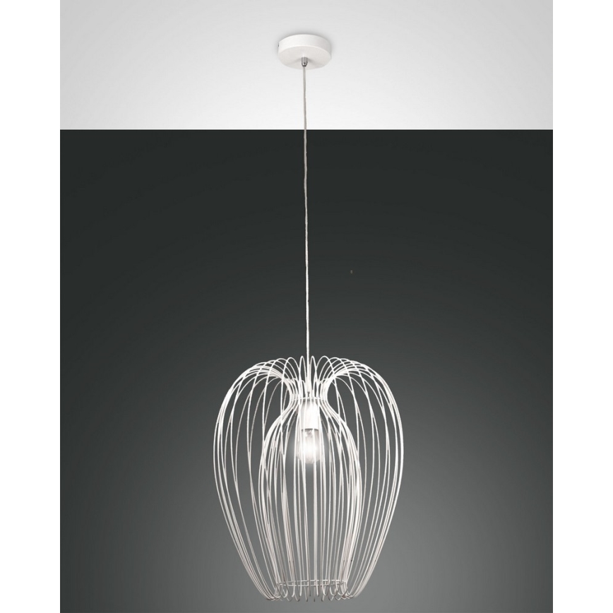 Fabas Luce 3677-45-102 - Висящ полилей CAMP 1xE27/40W/230V бял