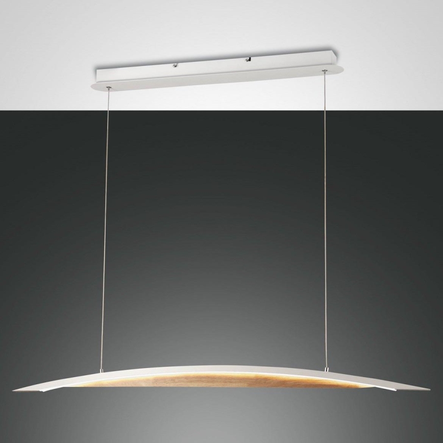 Fabas Luce 3697-40-102 - LED Димируем пендел CORDOBA LED/36W/230V бял/дърво