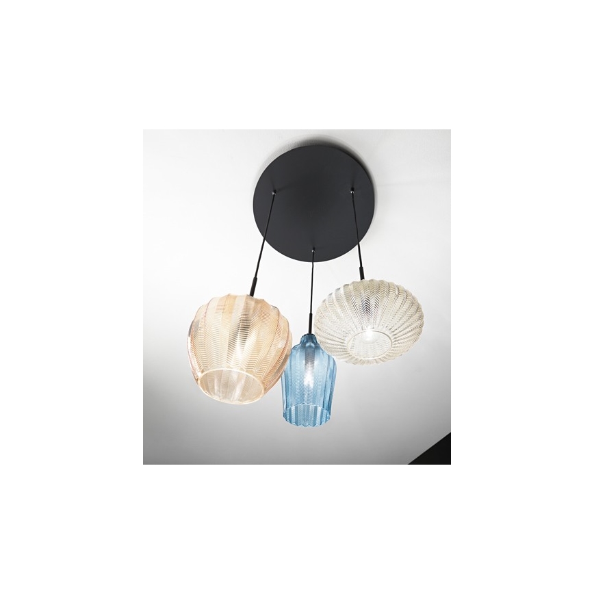 Fabas Luce 3725-47-363 - Висящ полилей OLBIA 3xE27/40W/230V