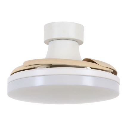 FANAWAY 210664 - LED Димируем таванен вентилатор ORBIT LED/25W/230V бежов/бял + дистанционно управление