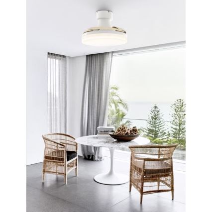 FANAWAY 210664 - LED Димируем таванен вентилатор ORBIT LED/25W/230V бежов/бял + дистанционно управление