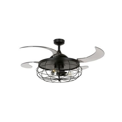 FANAWAY 212920 - LED Вентилатор за таван INDUSTRI 3xE27/4W/230V черен + дистанционно управление
