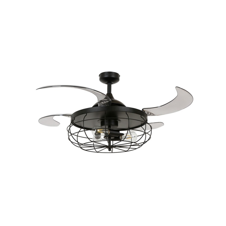 FANAWAY 212920 - LED Вентилатор за таван INDUSTRI 3xE27/4W/230V черен + дистанционно управление