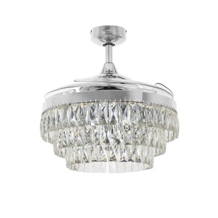FANAWAY 212923 - LED Вентилатор за таван VEIL 6xE14/4,5W/230V лъскав хром + дистанционно управление
